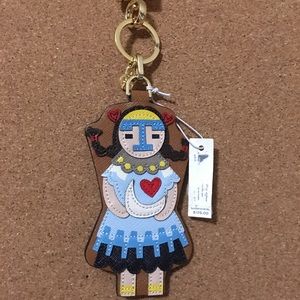 Tory Burch Kachina Doll Keychain